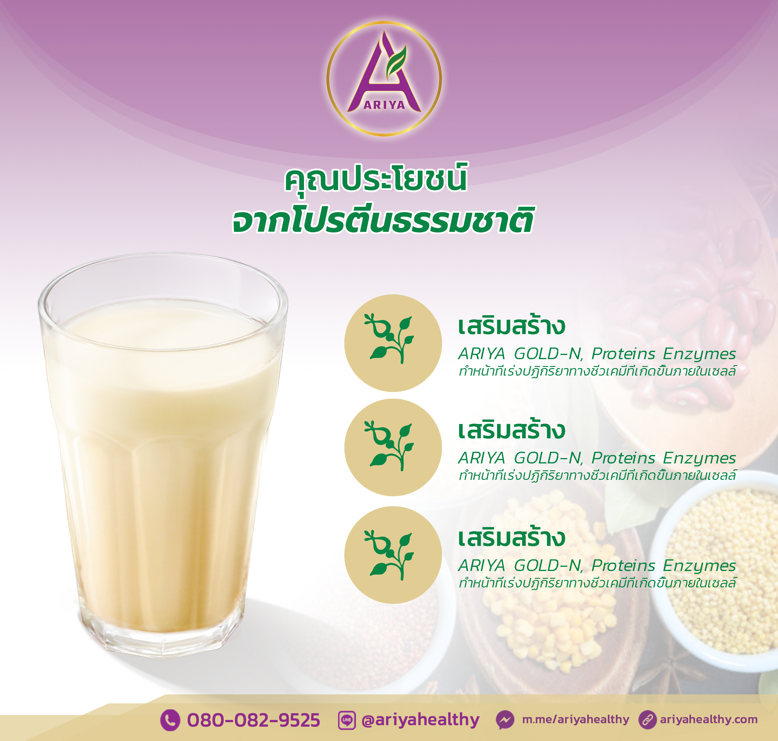 โปรตีนอริยะ GOLD-N 250G....